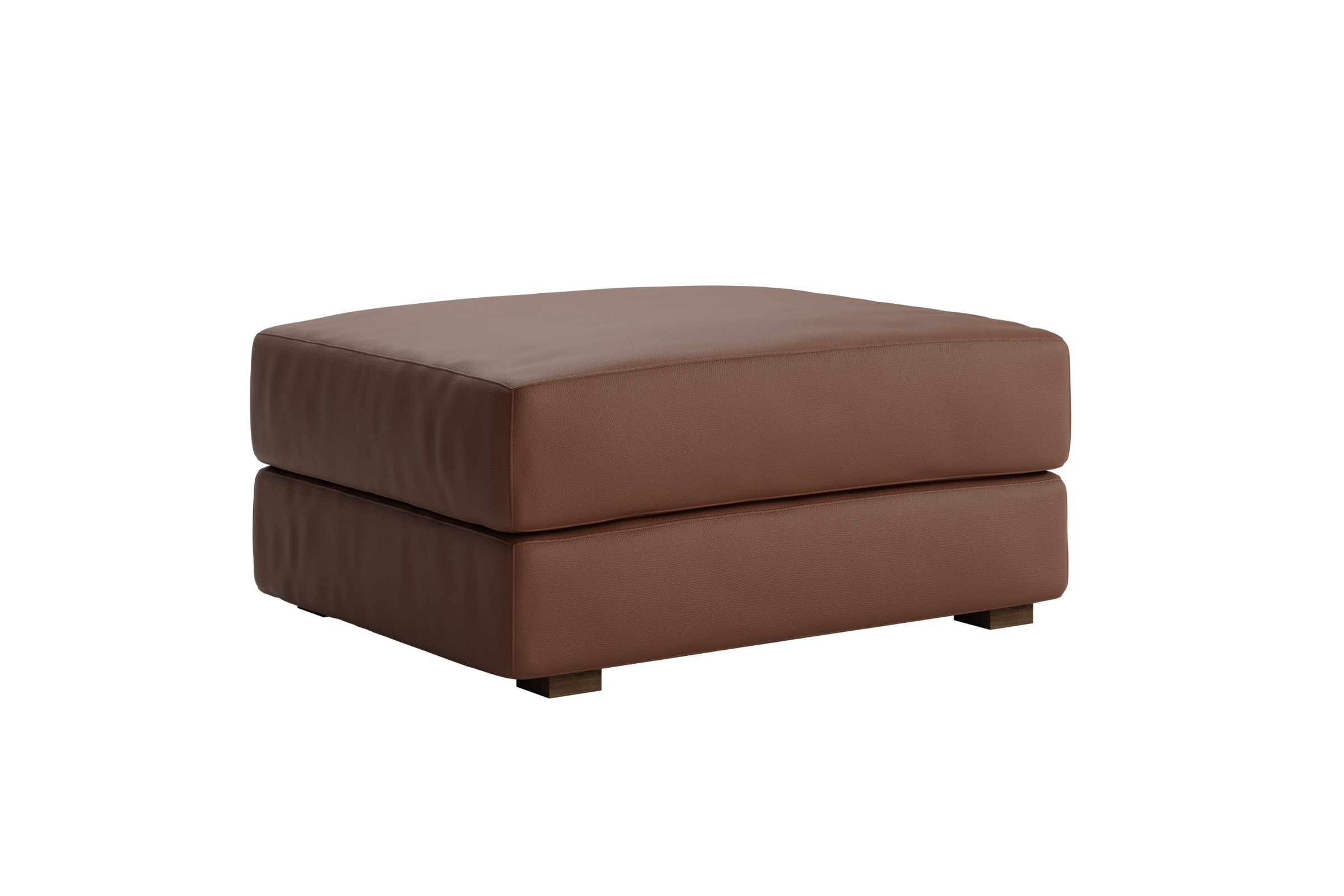 Mara Ottoman in Cactus Leather