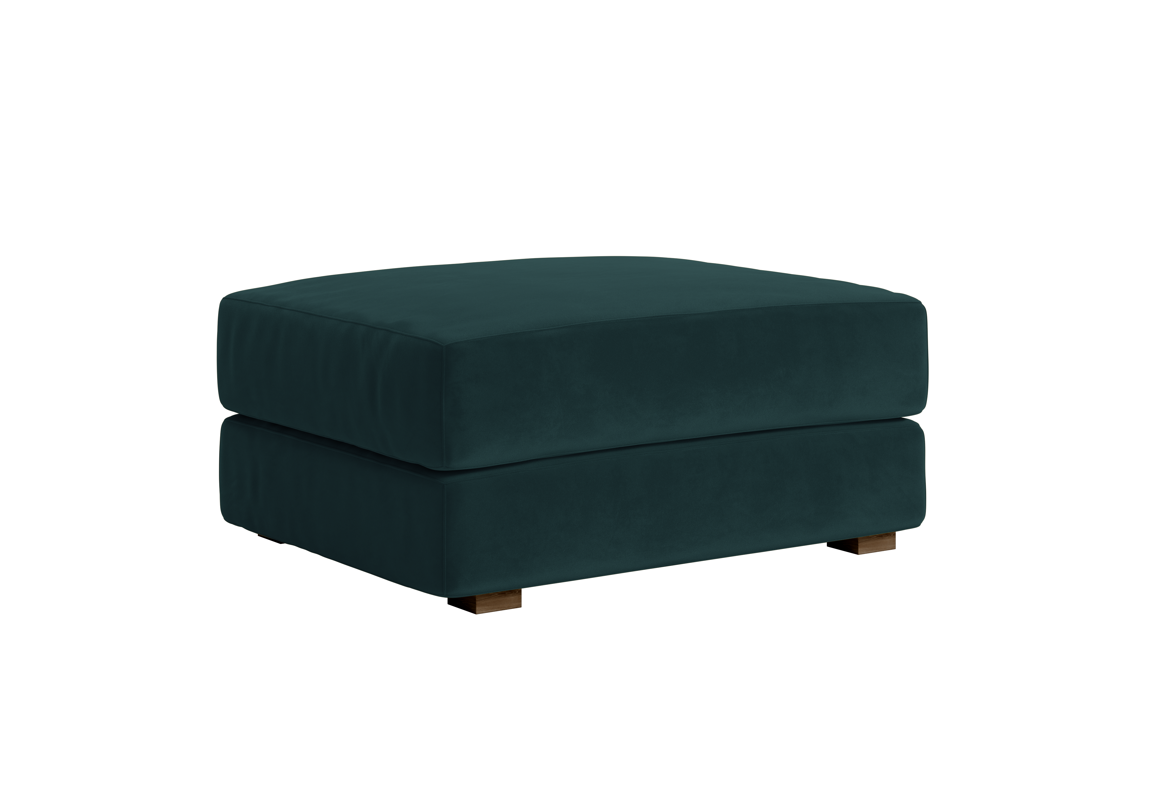 Mara Ottoman in Recycled Velvet