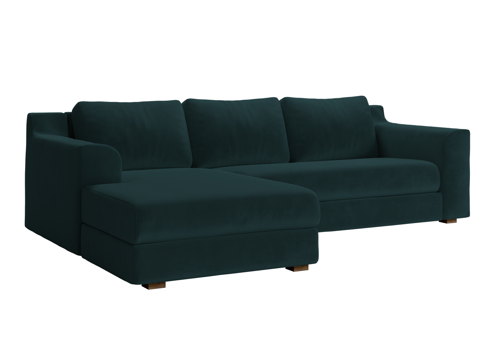 Mara Sectional in Recycled Velvet