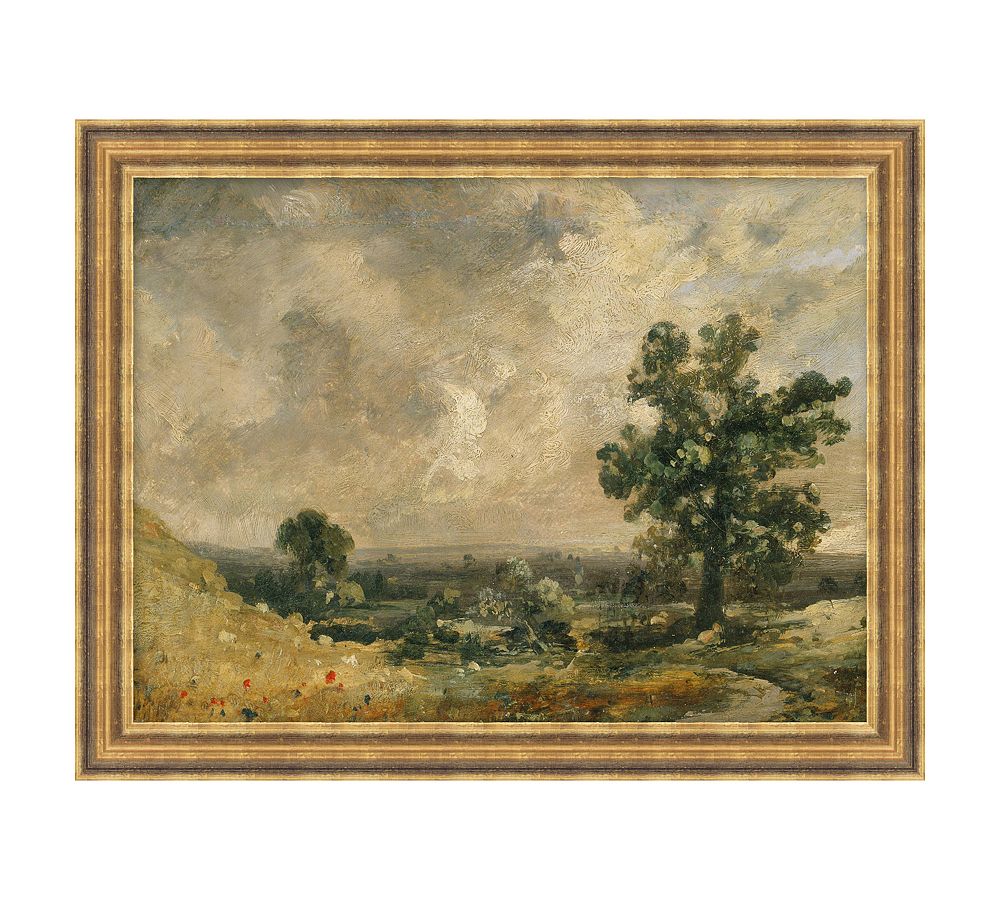 Pastoral Landscape, framed